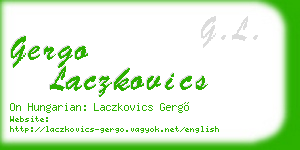 gergo laczkovics business card